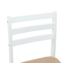 vidaXL Étkező Székek 2 pcs Fehér 40 x 47,5 x 99,5 cm Tömör Gumi Fa