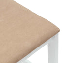 vidaXL Étkező Székek 2 pcs Fehér 40 x 47,5 x 99,5 cm Tömör Gumi Fa