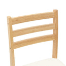 vidaXL Étkező Székek 2 pcs Természetes 40 x 47,5 x 99,5 cm