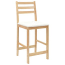 vidaXL Étkező Székek 2 pcs Természetes 40 x 47,5 x 99,5 cm