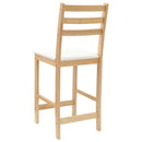 vidaXL Étkező Székek 2 pcs Természetes 40 x 47,5 x 99,5 cm