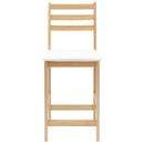 vidaXL Étkező Székek 2 pcs Természetes 40 x 47,5 x 99,5 cm