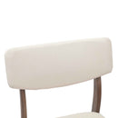 vidaXL Étkező Székek 2 pcs Világos Barna 48 x 49 x 95 cm Tömör Gumi Fa
