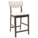 vidaXL Étkező Székek 2 pcs Világos Barna 48 x 49 x 95 cm Tömör Gumi Fa