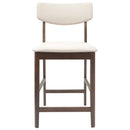 vidaXL Étkező Székek 2 pcs Világos Barna 48 x 49 x 95 cm Tömör Gumi Fa