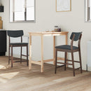 vidaXL Étkező Székek 2 pcs Világos Barna 48 x 49 x 95 cm Tömör Gumi Fa