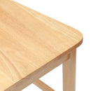 vidaXL Étkező Székek 2 pcs Természetes 48 x 49 x 95 cm Tömör Gumi Fa