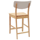 vidaXL Étkező Székek 2 pcs Természetes 48 x 49 x 95 cm Tömör Gumi Fa