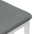 vidaXL Étkező Székek 2 pcs Fehér 48 x 49 x 95 cm Tömör Gumi Fa