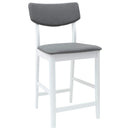 vidaXL Étkező Székek 2 pcs Fehér 48 x 49 x 95 cm Tömör Gumi Fa