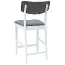vidaXL Étkező Székek 2 pcs Fehér 48 x 49 x 95 cm Tömör Gumi Fa