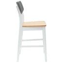 vidaXL Étkező Székek 2 pcs Fehér 48 x 49 x 95 cm Tömör Gumi Fa