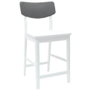 vidaXL Étkező Székek 2 pcs Fehér 48 x 49 x 95 cm Tömör Gumi Fa