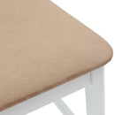 vidaXL Étkező Székek 2 pcs Fehér 48 x 49 x 95 cm Tömör Gumi Fa
