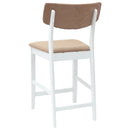 vidaXL Étkező Székek 2 pcs Fehér 48 x 49 x 95 cm Tömör Gumi Fa