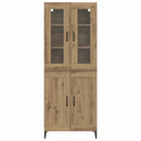 vidaXL Magasfiú Artisan tölgy 69,5 x 34 x 180 cm Faanyag