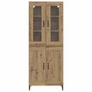 vidaXL Magasfiú Artisan tölgy 69,5 x 34 x 180 cm Faanyag