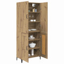 vidaXL Magasfiú Artisan tölgy 69,5 x 34 x 180 cm Szerelt Fa