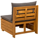 vidaXL Kerti Középső Kanapé Tömör Akácfa Barna