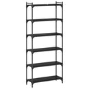 vidaXL Könyvszekrény 6 szintes 80 x 30 x 188 cm Szerelt fa