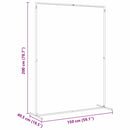 vidaXL Esküvői Ív Arany 150 x 49,5 x 200 cm Acél