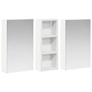 vidaXL Fürdőszobai Szekrény Szett 3 pcs 80 x 10,5 x 50 cm Faanyag