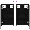 vidaXL Fürdőszobai Szekrény Szett 3 pcs 80 x 10,5 x 50 cm Faanyag