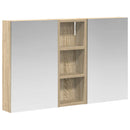 vidaXL Fürdőszobai Szekrény Szett 3 pcs 80 x 10,5 x 50 cm Faanyag
