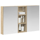 vidaXL Fürdőszobai Szekrény Szett 3 pcs 80 x 10,5 x 50 cm Faanyag