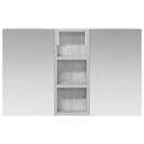vidaXL Fürdőszobai Szekrény Szett 3 pcs 80 x 10,5 x 50 cm Faanyag
