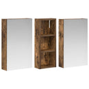 vidaXL Fürdőszobai Szekrény Szett 3 pcs 80 x 10,5 x 50 cm Faanyag