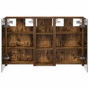 vidaXL Fürdőszobai Szekrény Szett 3 pcs 80 x 10,5 x 50 cm Faanyag