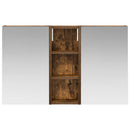 vidaXL Fürdőszobai Szekrény Szett 3 pcs 80 x 10,5 x 50 cm Faanyag
