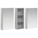 vidaXL Fürdőszobai Szekrény Szett 3 pcs 80 x 10,5 x 50 cm Faanyag