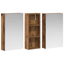 vidaXL Fürdőszobai Szekrény Szett 3 pcs 80 x 10,5 x 50 cm Faanyag