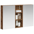 vidaXL Fürdőszobai Szekrény Szett 3 pcs 80 x 10,5 x 50 cm Faanyag