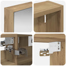vidaXL Fürdőszobai Szekrény Szett 3 pcs 80 x 10,5 x 50 cm Faanyag