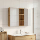 vidaXL Fürdőszobai Szekrény Szett 3 pcs 80 x 10,5 x 50 cm Faanyag