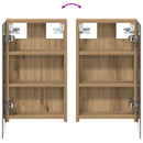 vidaXL Fürdőszobai Szekrény Szett 3 pcs 80 x 10,5 x 50 cm Faanyag