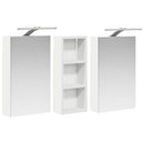 vidaXL Fürdőszobai Szekrény Szett 3 pcs 80 x 10,5 x 50 cm Faanyag
