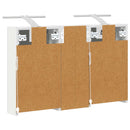 vidaXL Fürdőszobai Szekrény Szett 3 pcs 80 x 10,5 x 50 cm Faanyag