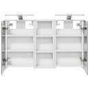 vidaXL Fürdőszobai Szekrény Szett 3 pcs 80 x 10,5 x 50 cm Faanyag