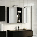 vidaXL Fürdőszobai Szekrény Szett 3 pcs 80 x 10,5 x 50 cm Faanyag