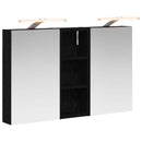 vidaXL Fürdőszobai Szekrény Szett 3 pcs 80 x 10,5 x 50 cm Faanyag