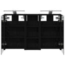 vidaXL Fürdőszobai Szekrény Szett 3 pcs 80 x 10,5 x 50 cm Faanyag