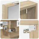 vidaXL Fürdőszobai Szekrény Szett 3 pcs 80 x 10,5 x 50 cm Faanyag