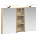 vidaXL Fürdőszobai Szekrény Szett 3 pcs 80 x 10,5 x 50 cm Faanyag