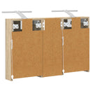 vidaXL Fürdőszobai Szekrény Szett 3 pcs 80 x 10,5 x 50 cm Faanyag