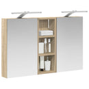 vidaXL Fürdőszobai Szekrény Szett 3 pcs 80 x 10,5 x 50 cm Faanyag
