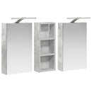 vidaXL Fürdőszobai Szekrény Szett 3 pcs 80 x 10,5 x 50 cm Faanyag